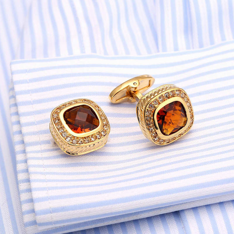 Classic French Turtle Surface Glass Cufflinks
