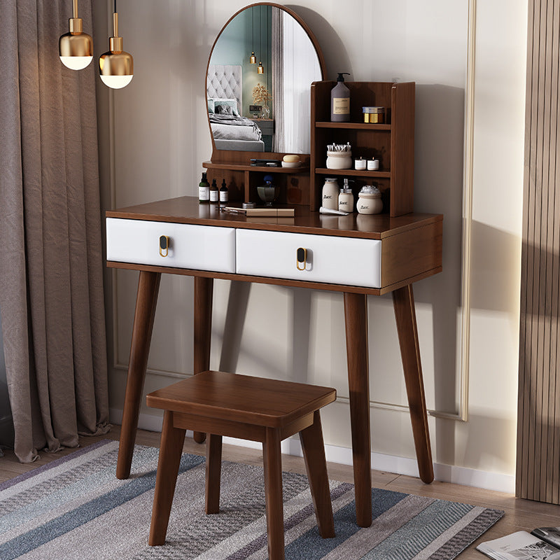 Style nordique Solid Wood Vanity Internet Design célèbre pour les petits appartements