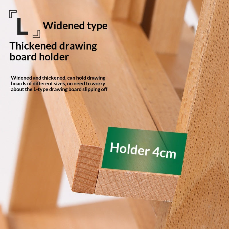 Art spécifique Beechwood Tiroir Easel pliable