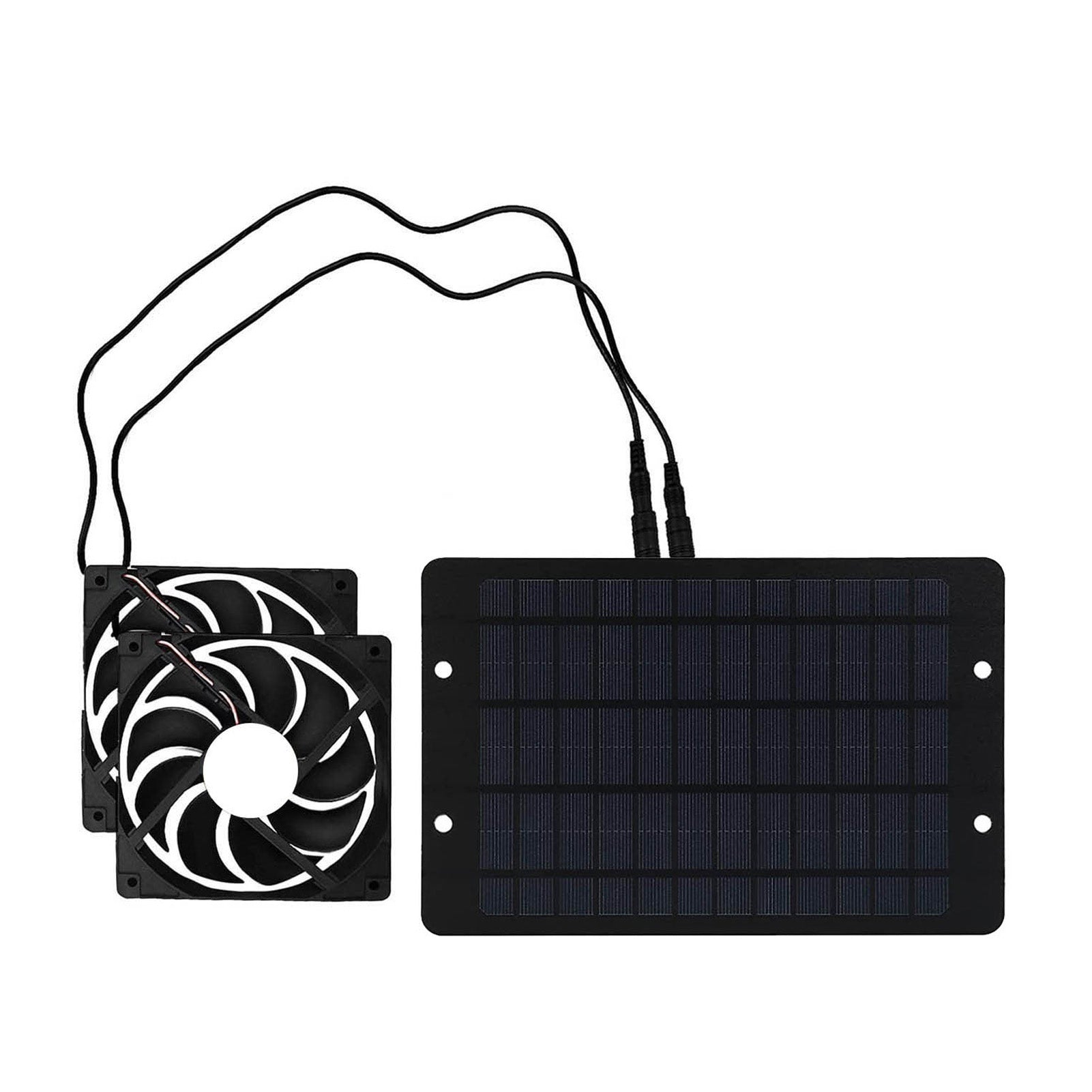 Kit de ventilateur d'échappement à énergie solaire 10W 12V Solar Panel Kit de ventilateur double pour serre de poulet