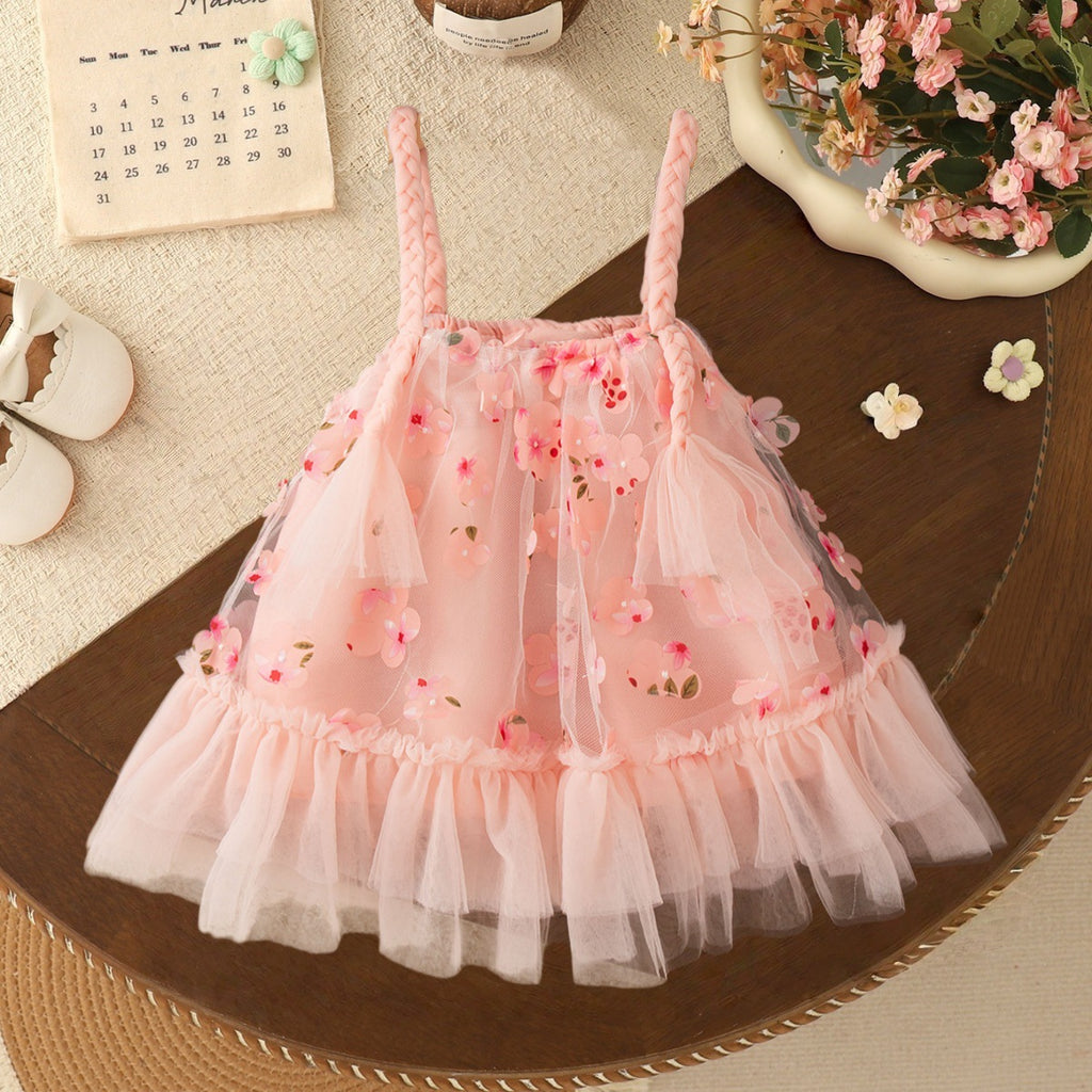 Robe de petite fille sans ceinture Robe de style princesse