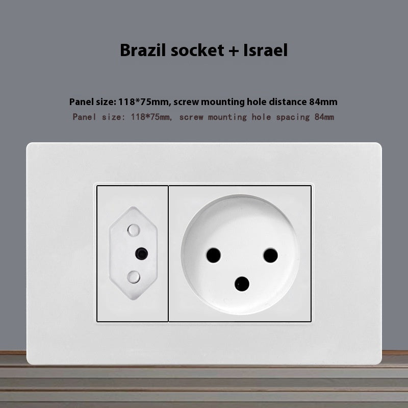 118 Type blanc 16A panneau de chaussettes Israël