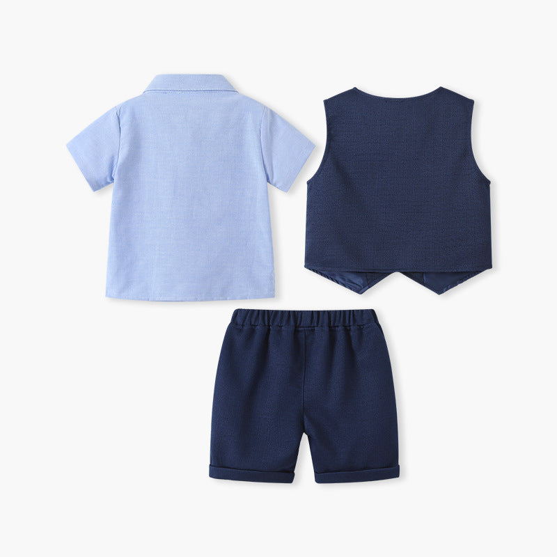 Summer Thin Short-Sleeved Outfit for Baby Boys