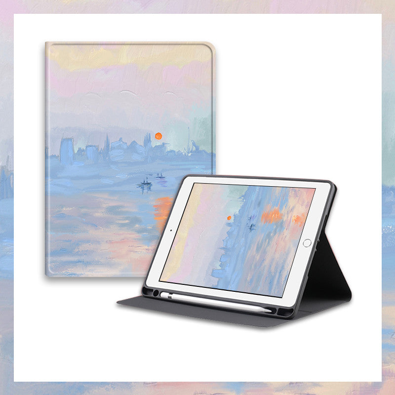 Peinture à l'huile littéraire Style Notebook Airbag Protecteur