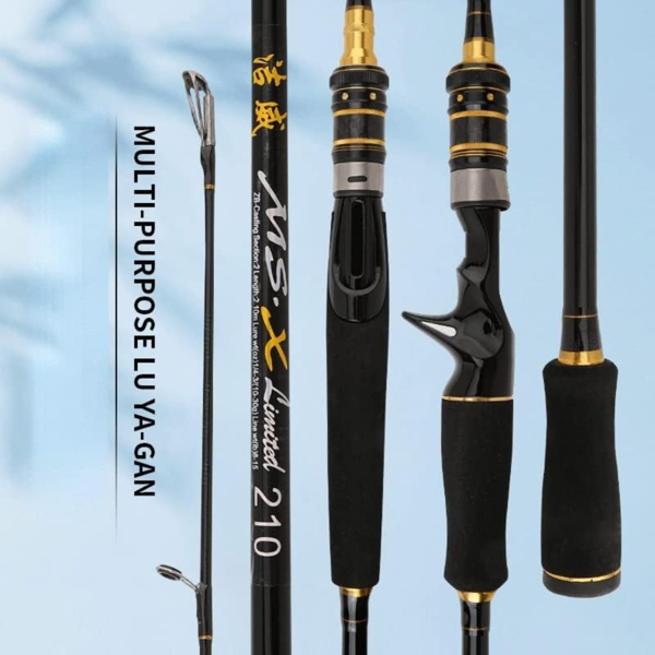 Pêche Rod Pêche Rod Carbon Pêche Baitcasting Rod Voyage Lure Casting Rod 165 Cm-5.4