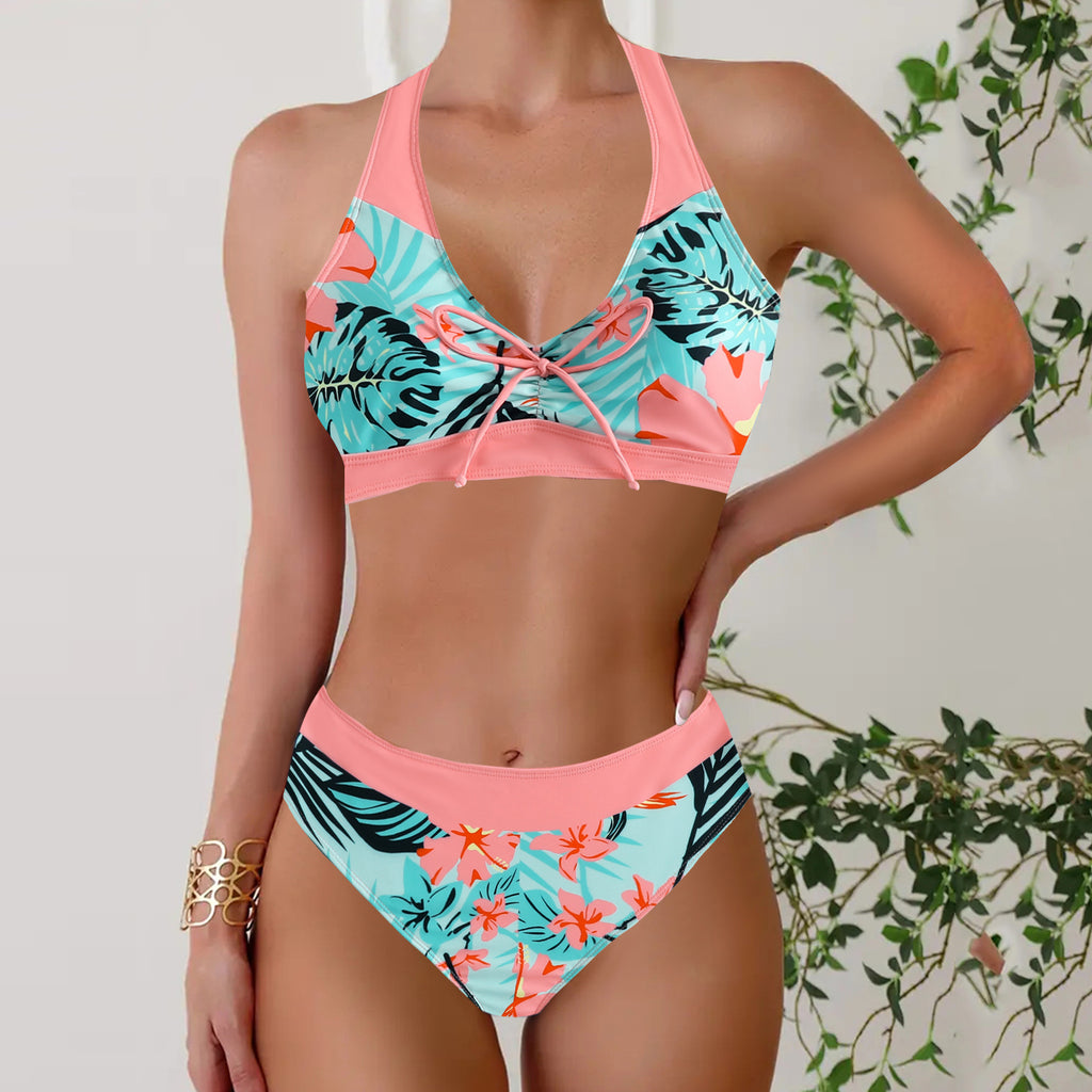 Maillot de bain Bikini mode Casual femme imprimé arrivée plus-taille