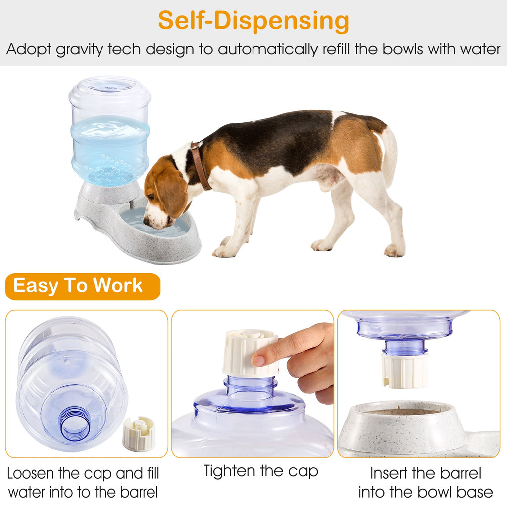 3.5L 1Gal Animaux de compagnie distributeur d'eau auto-distributeur Gravité Animaux de compagnie alimentation d'eau automatique Pet Wate