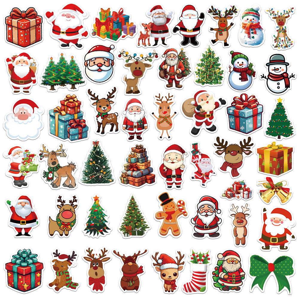 Stickers Stylo Stylo Stylo Scooter Santa Claus Waterproof
