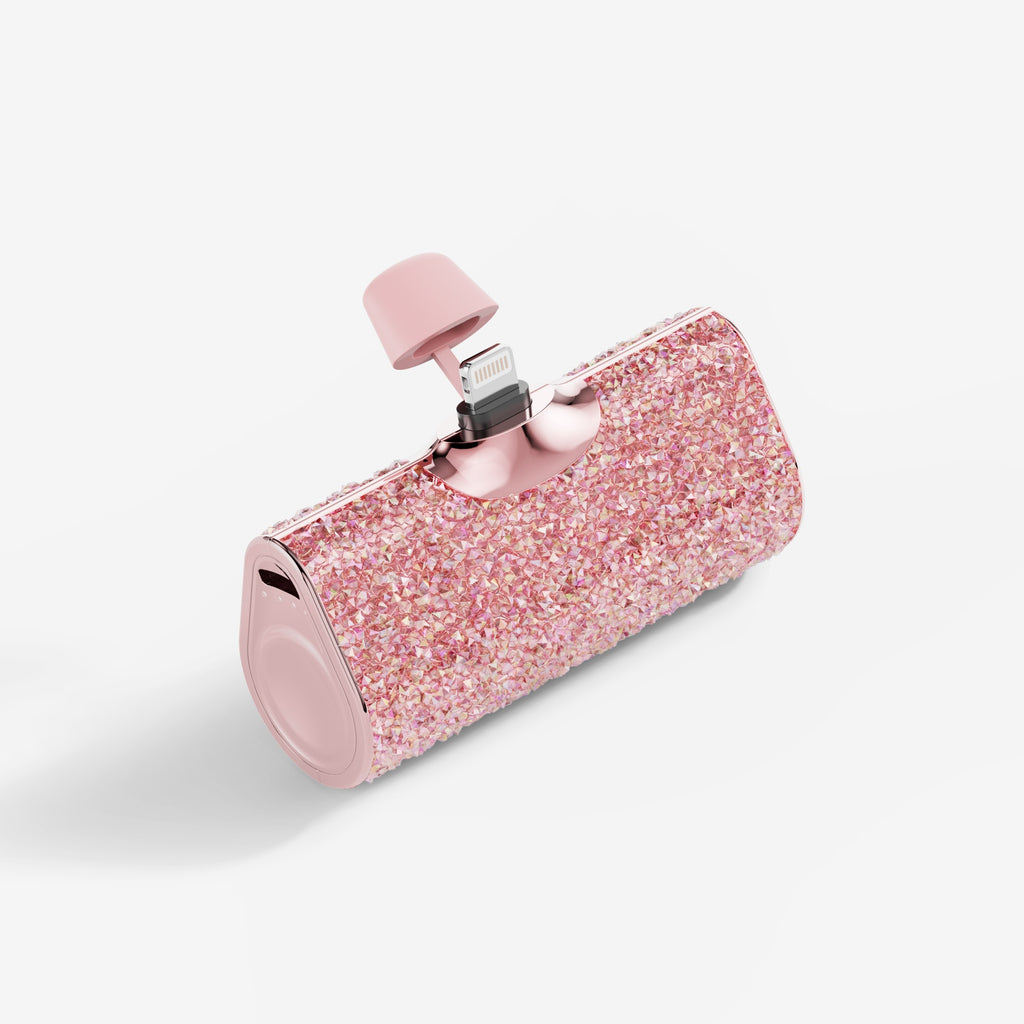 Diamond Pocket Capsule Emergency Power Bank Mini Lipstick intégré au diamant Petit Portable