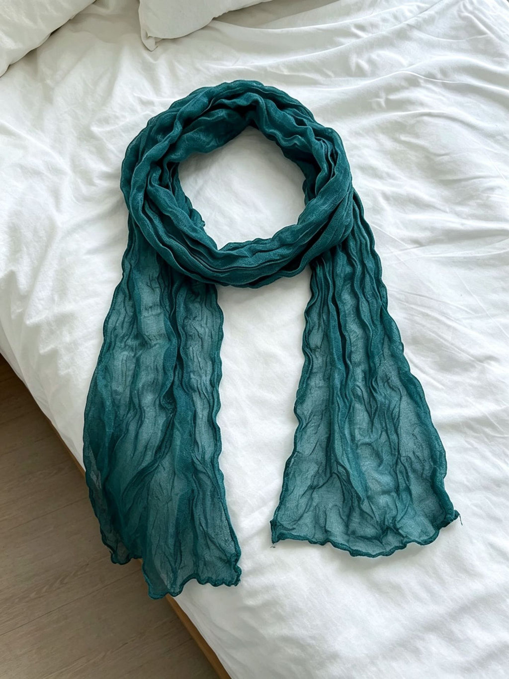 Femmes Versatile Solid-colore Cable-knit mince écharpe chaude pour le printemps et l'automne