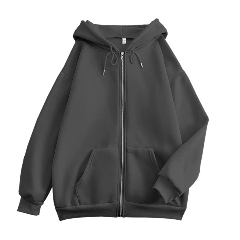 Veste à manches longues polyvalente à capuche zippée