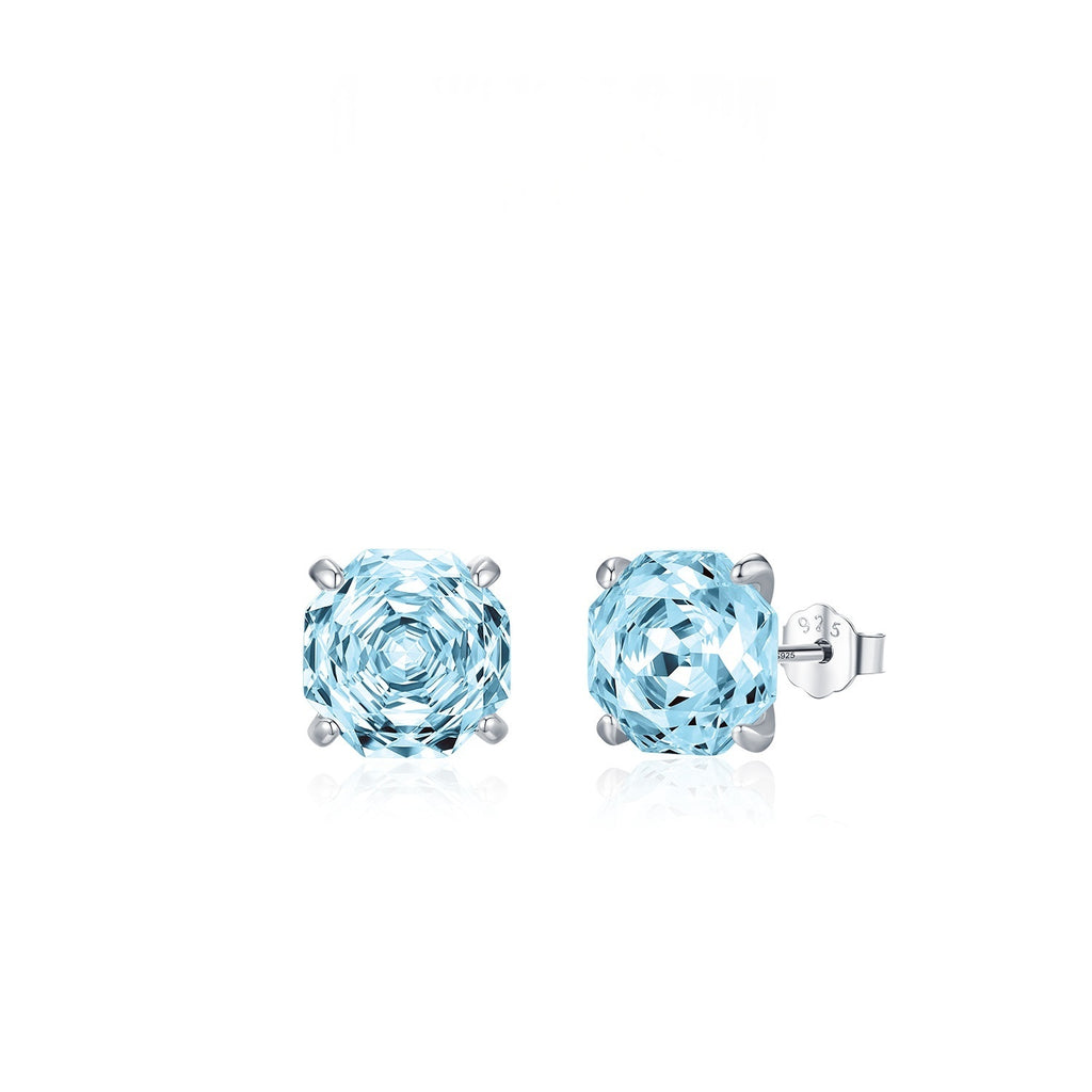 Boucles d'oreilles en diamant brillant taille rose Unisex Accessoire