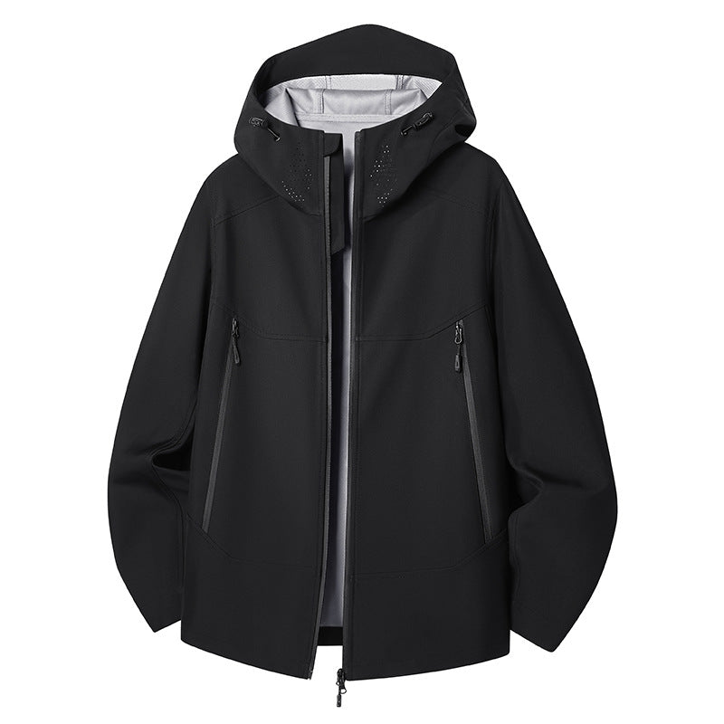 Hommes imperméable à l'eau et chaud en plein air veste Softshell