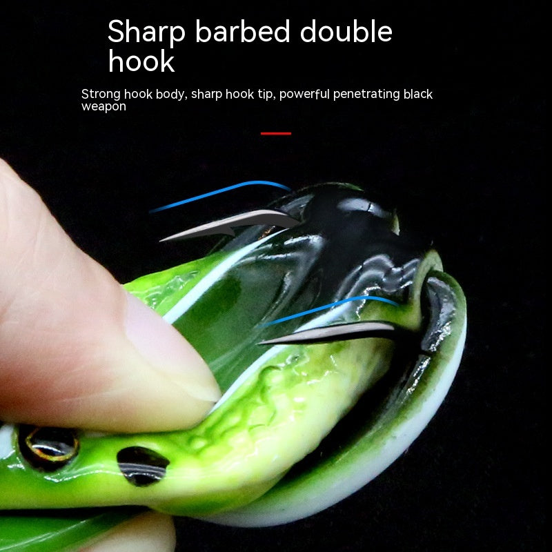 Bionic Real Thunder Frog Snake Head se spécialise dans tuer Black Thunder Frog Jambes Double