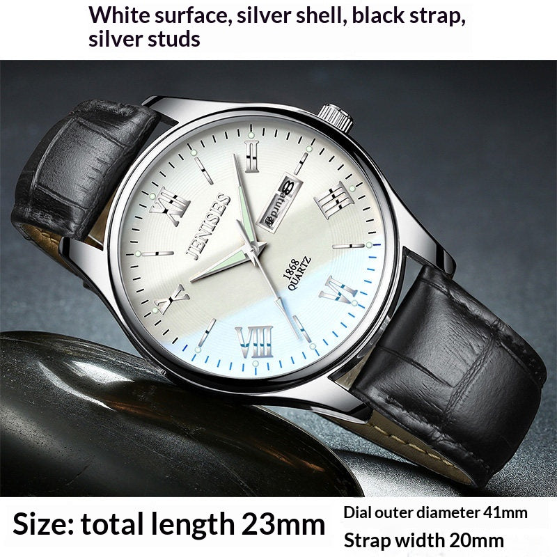 Montres pour hommes Montres étudiantes Montres sportives Quartz Ultra-mince Imperméable Trendy Luminous Displa