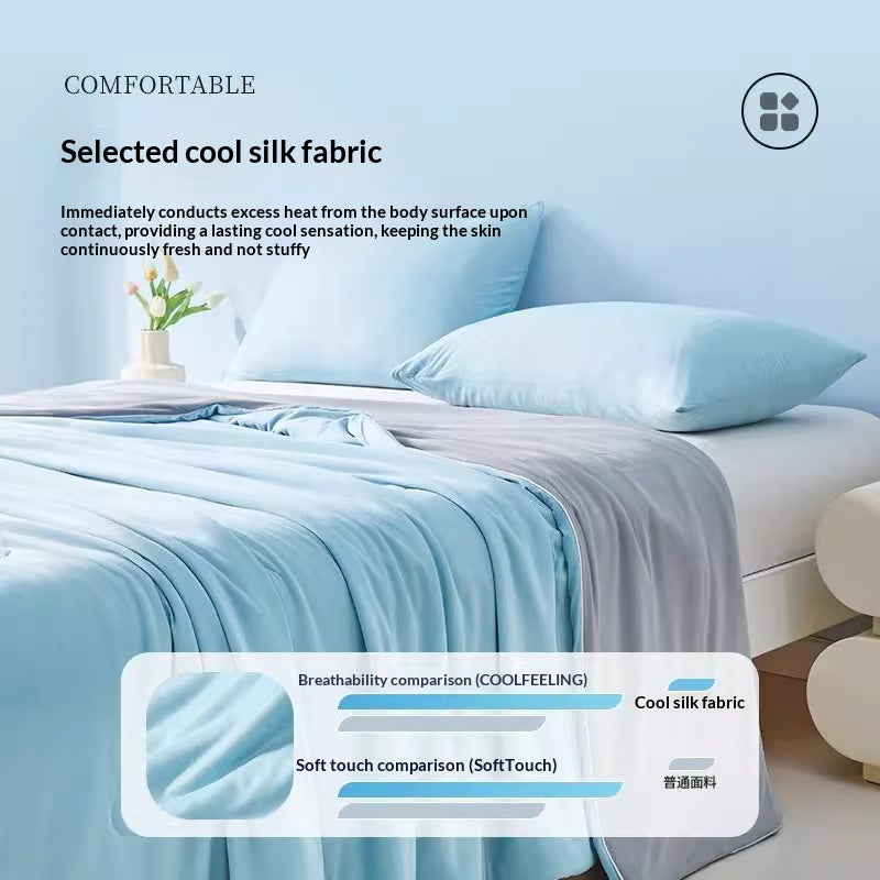 Quilt d'été en soie glacée fraîche et fine