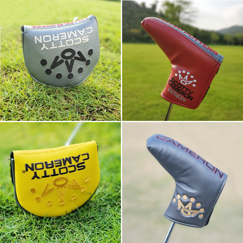Bande droite Putter Golf Club Cover Head Cover Ball Head Protection Cover