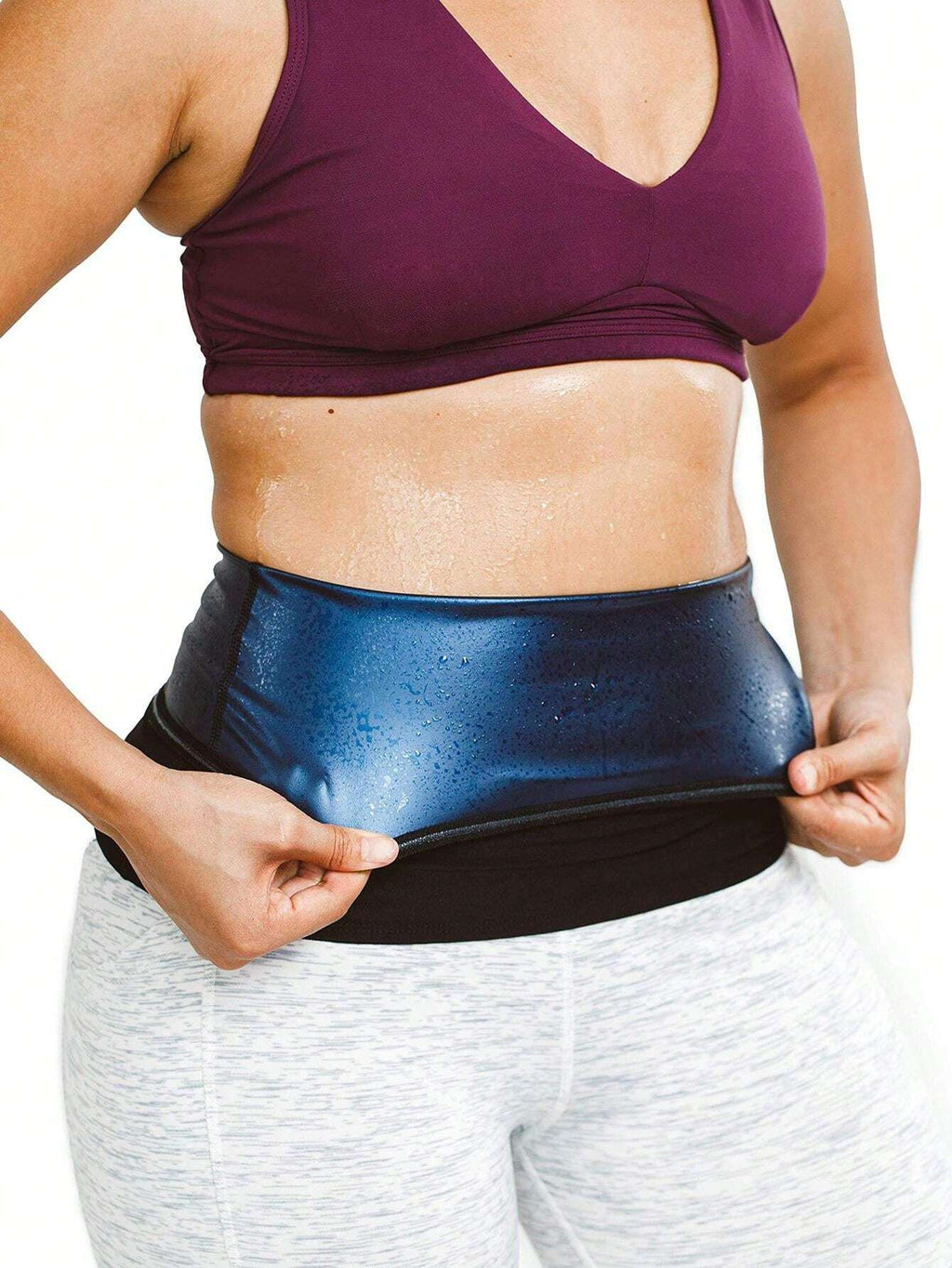 Sweat Sweat Trimmer Trainer Ceinture Enveloppe Belly Sweat Band Sauna Slimming Ceinture pour femmes Inférieure