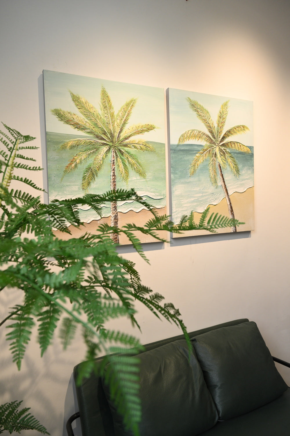 24x30 Ensemble de 2 Palm Tree Wall Art