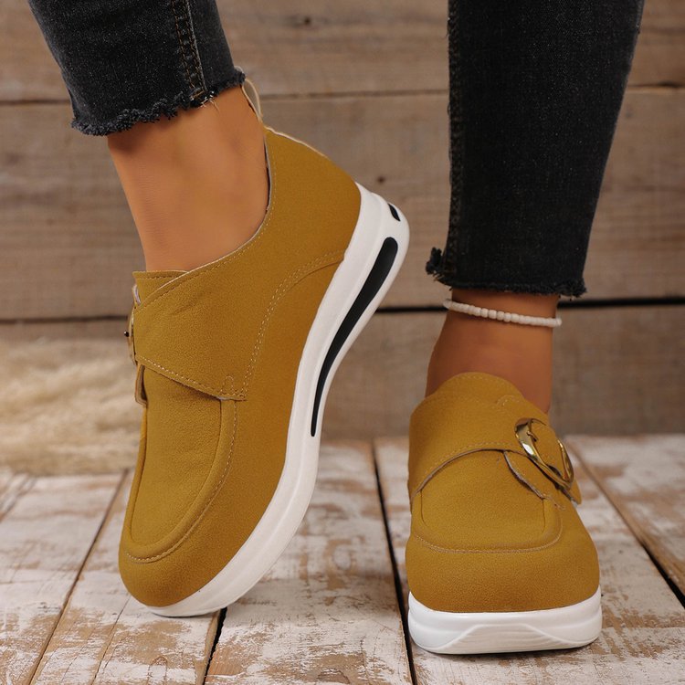 Chaussures Femmes Casual Slip-on Solid-colored