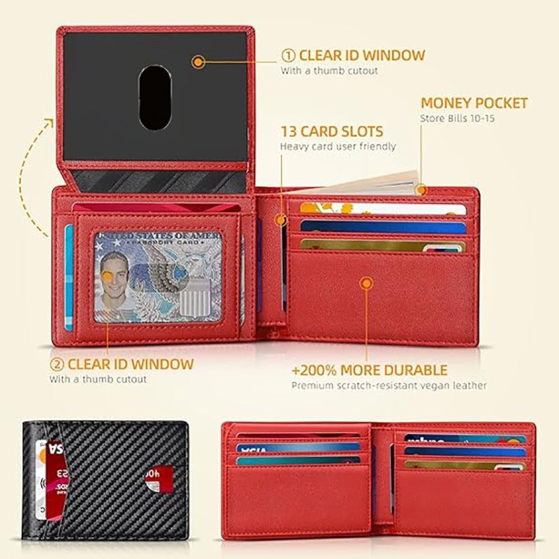 Carbon-fibre Flip-top Money Clip Double-plié style court
