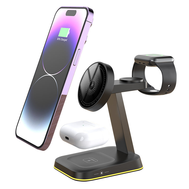 Support de bureau mobile de chargeur sans fil magnétique