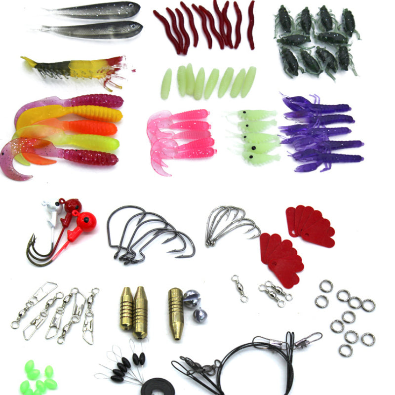 Lure Suit 132 pièces Suit Multi-fonction pleine couche de natation Lure de l'équipement de pêche Soft Bai