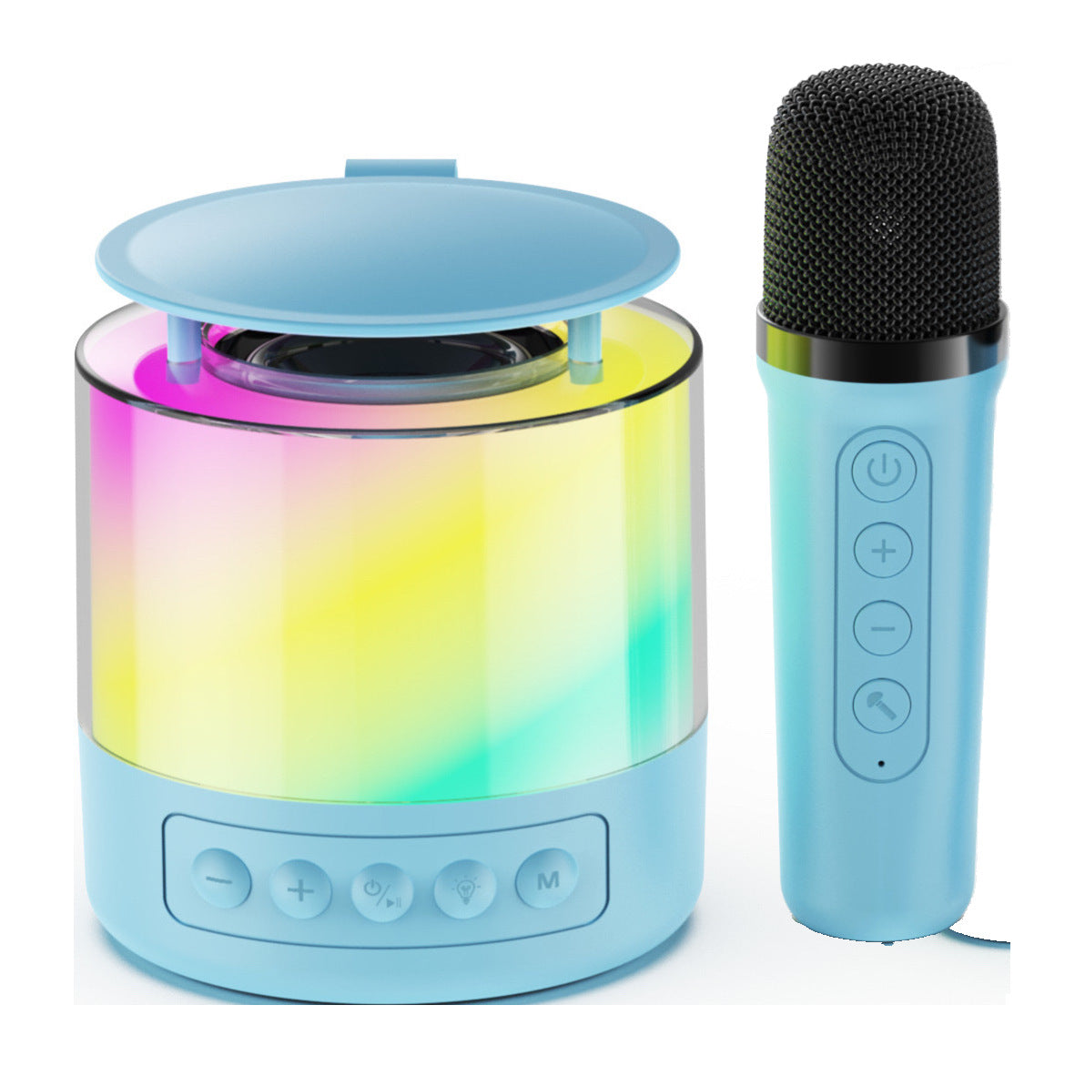 KP-K04 Microphone sans fil pour haut-parleur Bluetooth sans fil avec lumières