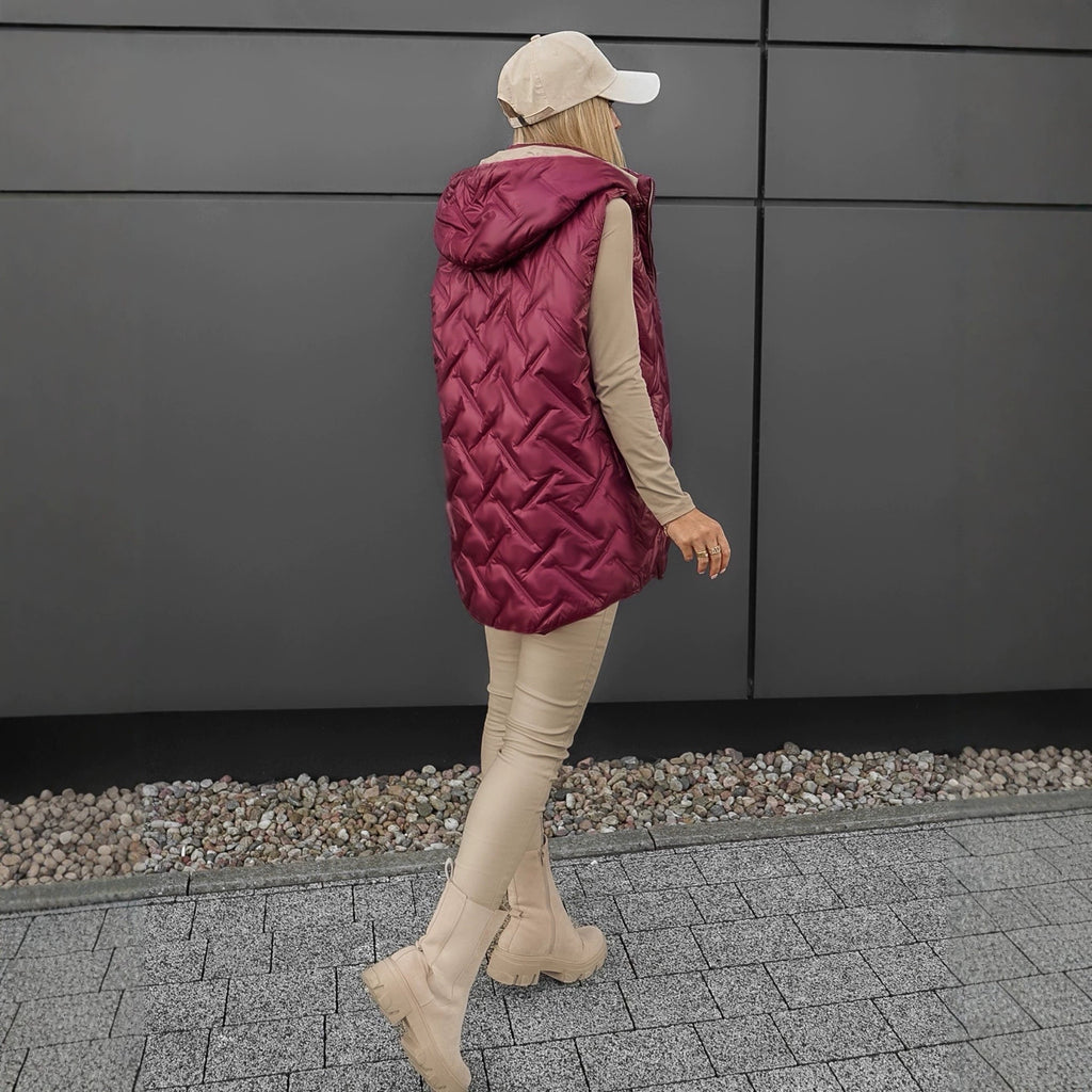 Manteau d'hiver sans manches sans chaleur