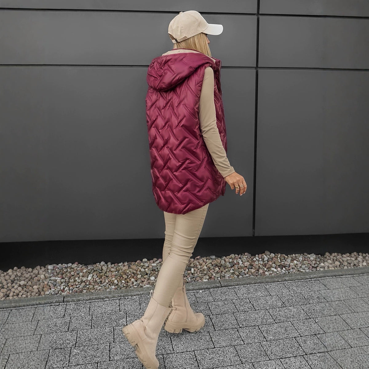Manteau d'hiver sans manches sans chaleur