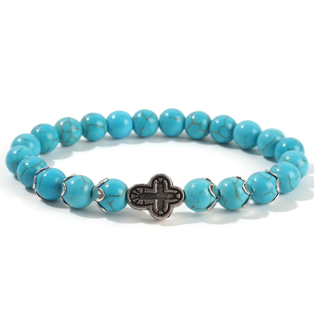 Bracelet Tourquoise Rond de 8mm