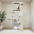 84 dans la tour Beige chat arbre avec grand condo sisal grattement post grand hamac et plateau supérieur