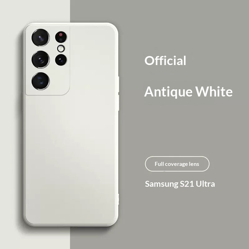 Boîtier de téléphone en silicone liquide de couleur solide