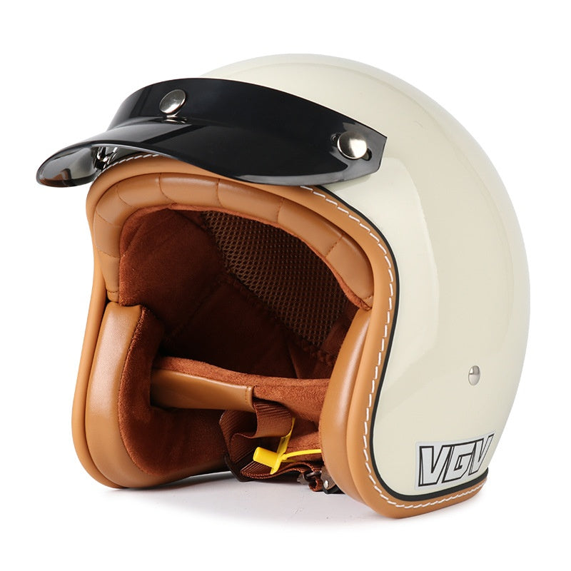 Casque de moto 3C Certifié voiture électrique rétro