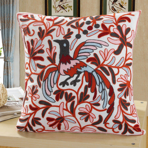 Tissu de coton brodé Grand repose-tête de lit oreiller