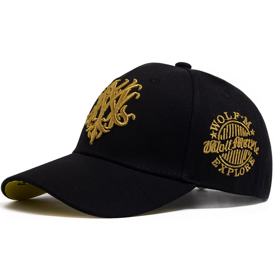 Casquette de baseball brodée 3D pour hommes Wolf Totem