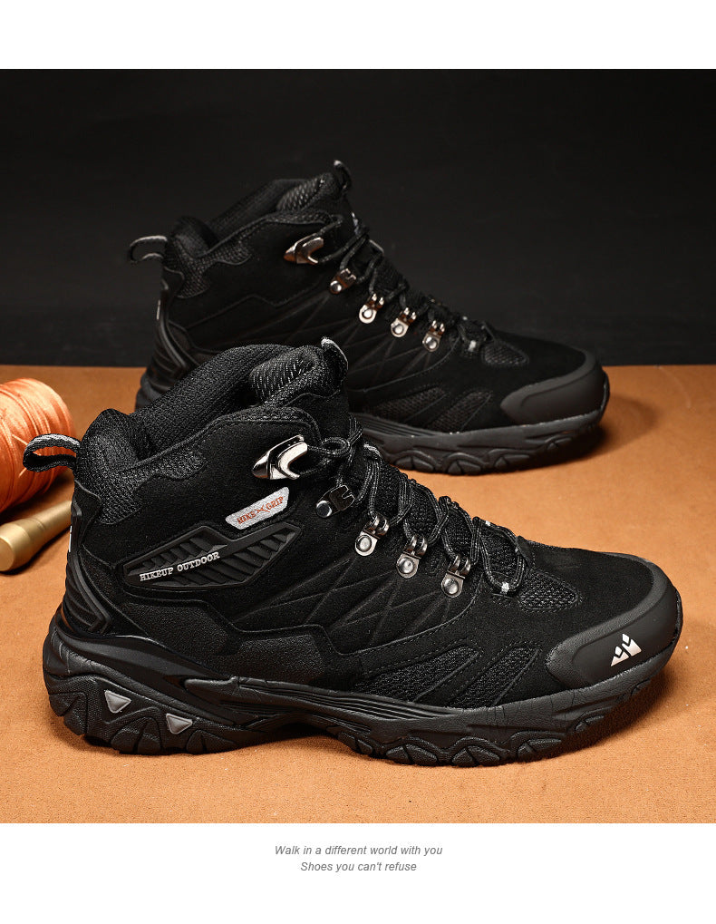 Sports de loisirs de plein air High-top Waterproof Chaussures de randonnée antidérapantes pour hommes