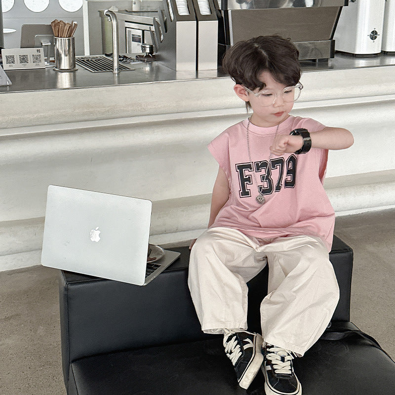Vêtements d'été pour enfants Veste sans manches Trendy Cool Top