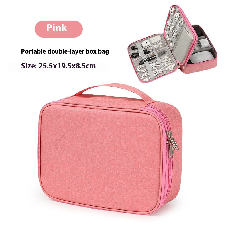Sac de stockage de câble de données Mobile Power Box Travel Portable Accessoires numériques Organisant Fol