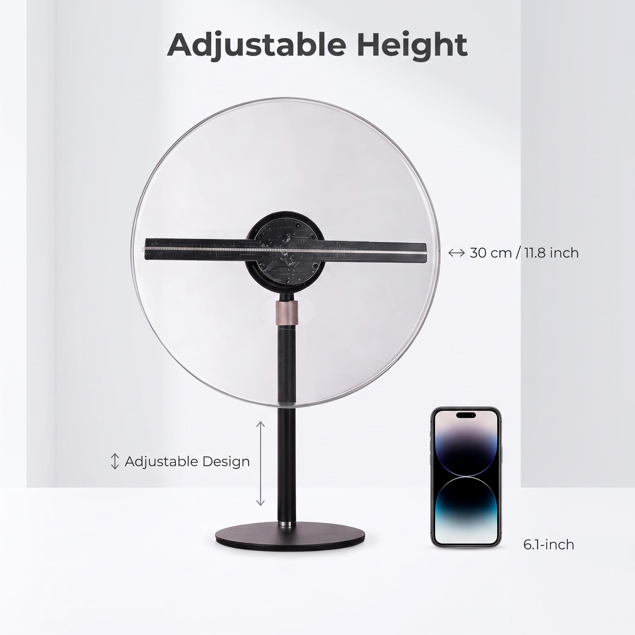 Wiilala support d'affichage holographique 12&20&30cm Naked-eye 3D ventilateur holographique publicité Mach