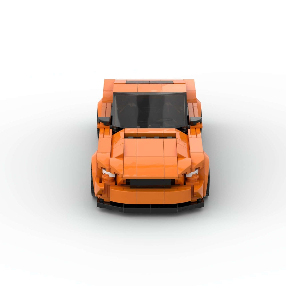 348PCS Sports Race Orange Muscle Auto Bâtiment Blocs