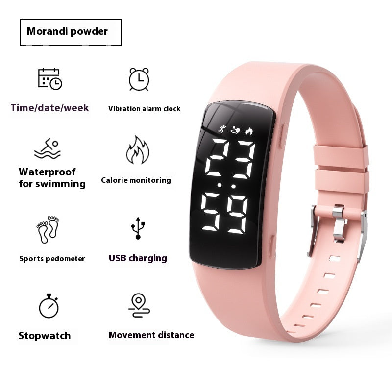 Horloge d'alarme de vibration Smart Waterproof Montre électronique