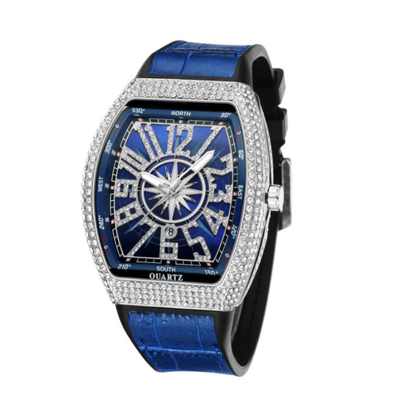 Montre à quartz Vintage en cuir simple, style Yacht
