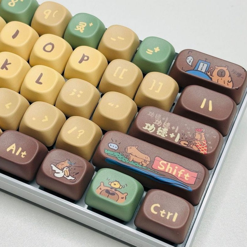 Capabala PBT Girl MOA Hauteur Mécanique Keyboard Keycaps 130 Key Set