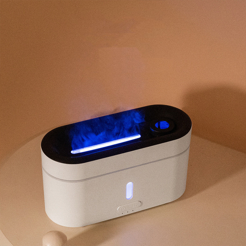Lampe de Flame Humidificateur Aromathérapie Machine Maison Lampe de Flame Fog Spectrometer Humidifie