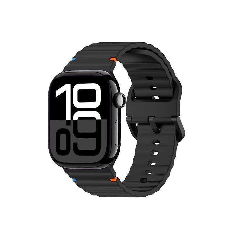 Wave Pattern Sports Silicone Strap Advanced