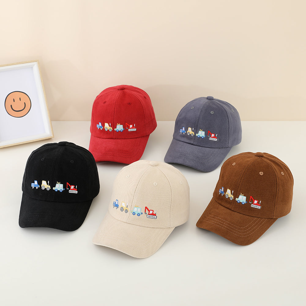 Casquette de baseball brodée pour véhicules de génie pour garçons - Chapeau de soleil pour enfants - Baby Ou