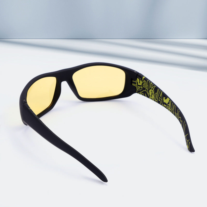 Retro Camouflage Frame Polarized Glasses Outdoor Riding Shading