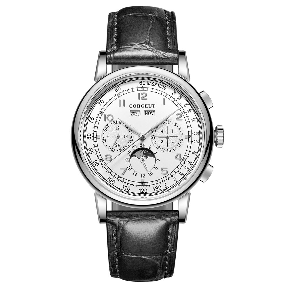 Montre d'affaires mécanique automatique pour hommes