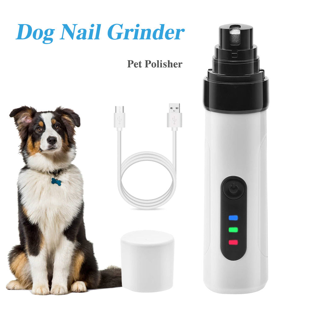 Clippers de chien électrique Clippers Grinders rechargeable USB charge Pet calme Chat Paws Nail Groo